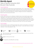 Worlds Apart "Rites of Spring" Grenache McLaren Vale 2023