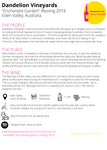 Dandelion Vineyards "Enchanted Garden" Eden Valley Riesling 2018