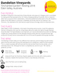 Dandelion Vineyards "Enchanted Garden" Eden Valley Riesling 2018